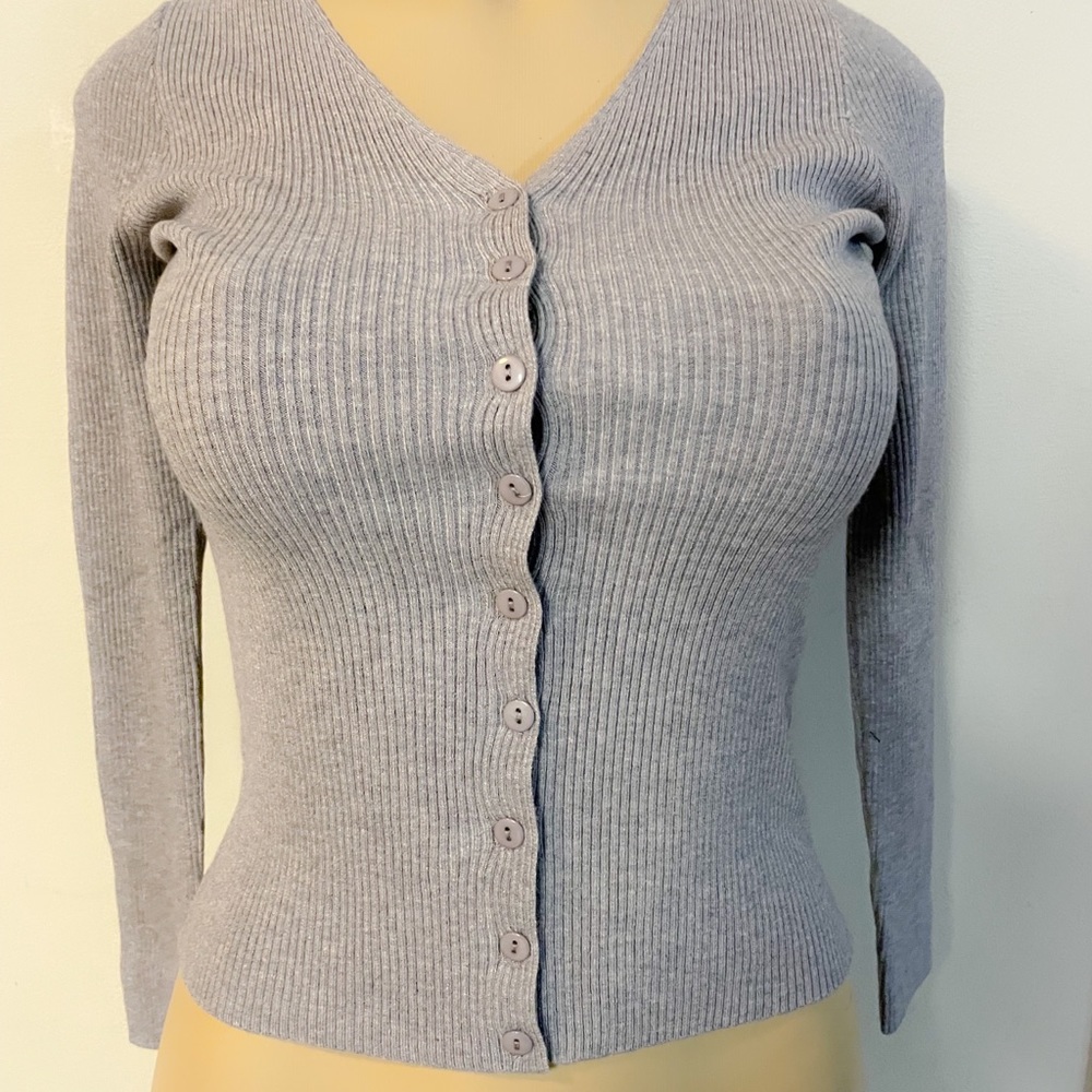 Grey cardigan